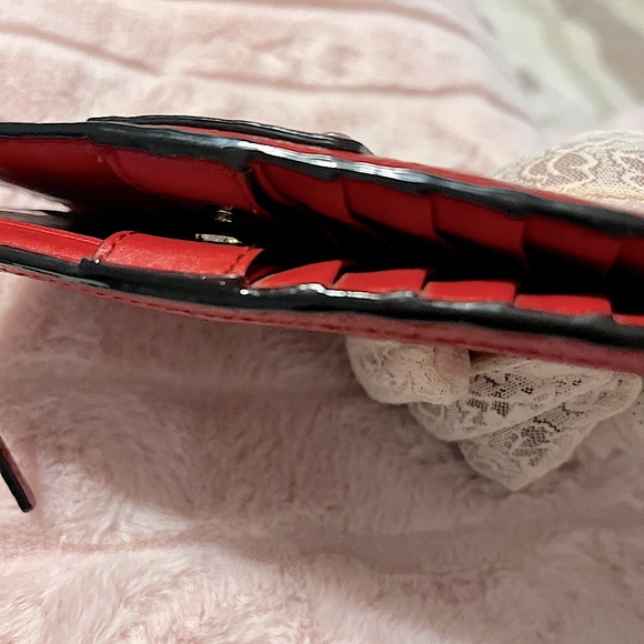 Kate Spade New York Red Pebbled Leather Wallet (GUC) - Picture 5 of 12